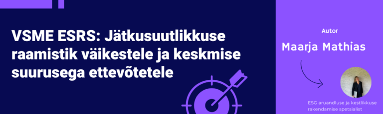 VSME ESRS ESG ESG aruanne